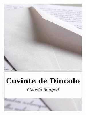 cover image of Cuvinte de Dincolo